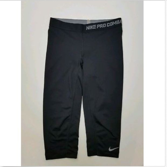 Nike Pants - Nike Pro Combat Women Dri Fit Crop Leggings Medium